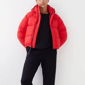 Aritzia TNA Super Puff Shorty - Red